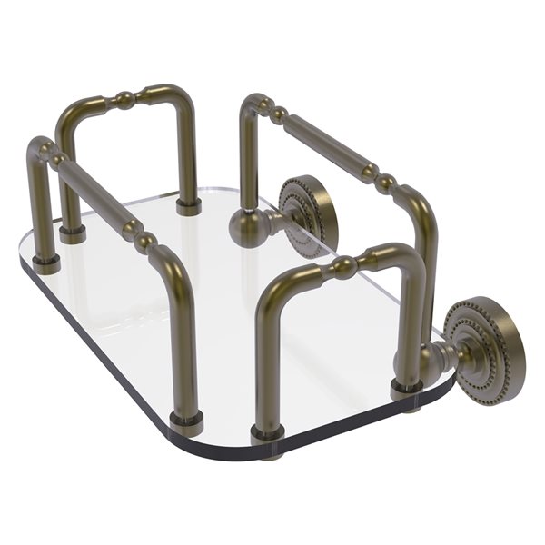 Allied Brass Dottingham Antique Brass Brass Vanity Tray