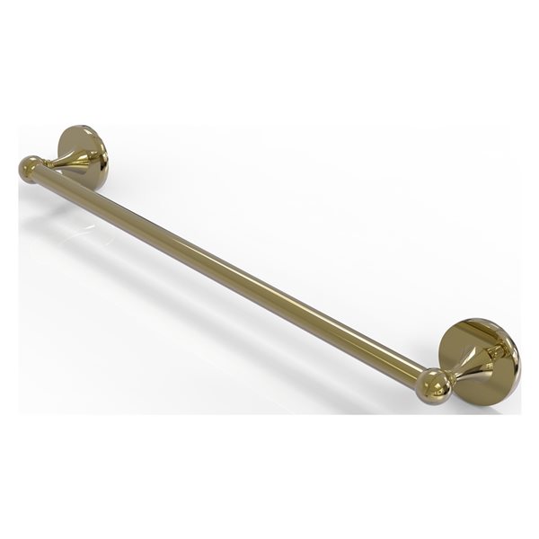 Allied Brass Shadwell 18-in Unlacquered Brass Wall Mount Single Towel Bar