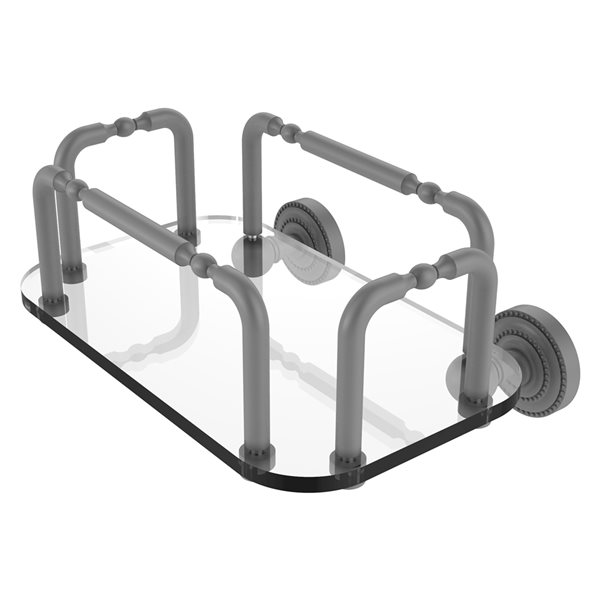 Allied Brass Dottingham Matte Grey Brass Vanity Tray