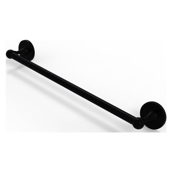 Allied Brass Shadwell 18-in Matte Black Wall Mount Single Towel Bar