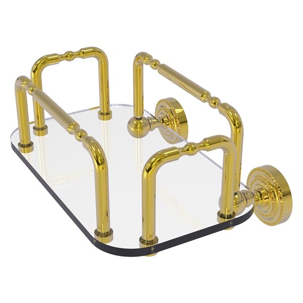 Allied Brass Dottingham Polished Brass Brass Vanity Tray RONA