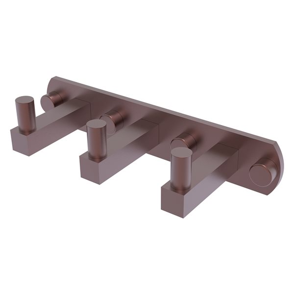 Allied Brass Montero 3-hook Antique Copper Towel Hook
