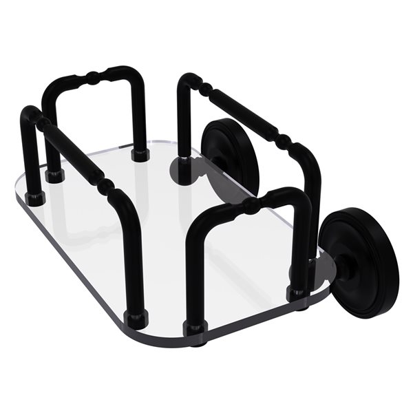 Allied Brass Prestige Regal Matte Black Brass Vanity Tray