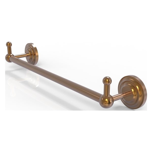 Allied Brass Prestige Que New 18-in Brushed Bronze Wall Mount Single Towel Bar