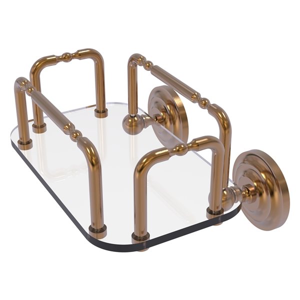 Allied Brass Que New Brushed Bronze Brass Vanity Tray