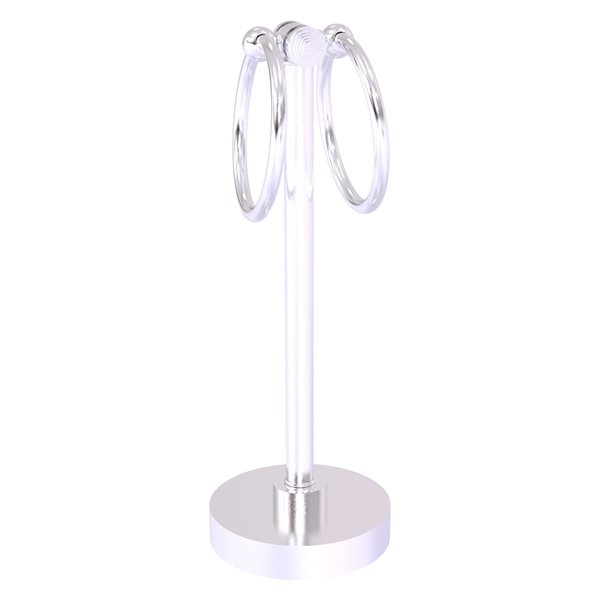 Allied Brass Southbeach Satin Chrome Freestanding Countertop Towel Holder