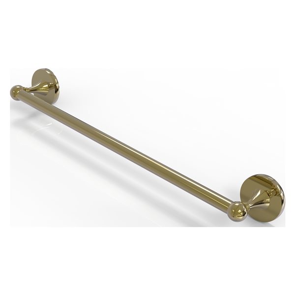 Allied Brass Shadwell 24-in Unlacquered Brass Wall Mount Single Towel Bar