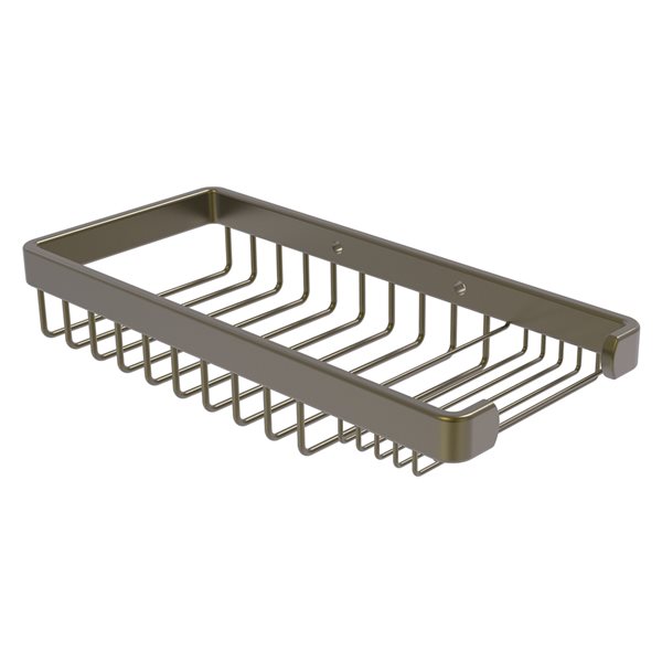 Allied Brass 1.8-in Solid Brass Antique Brass Hanging Shower Caddy BSK ...