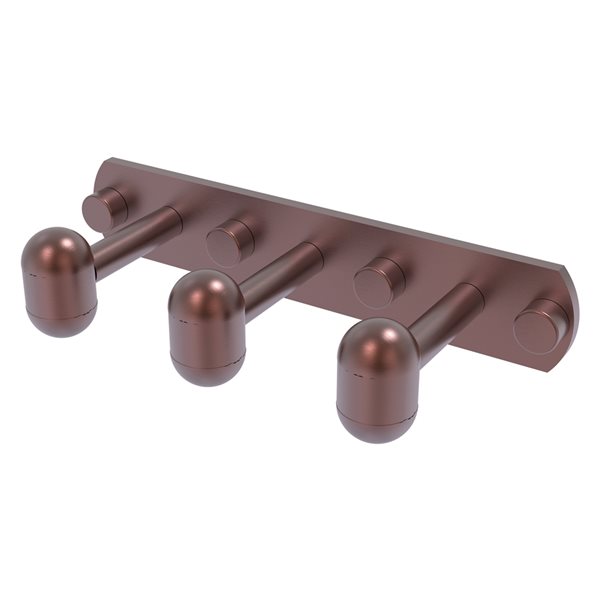 Allied Brass Tango 3-Position Antique Copper Towel Hook