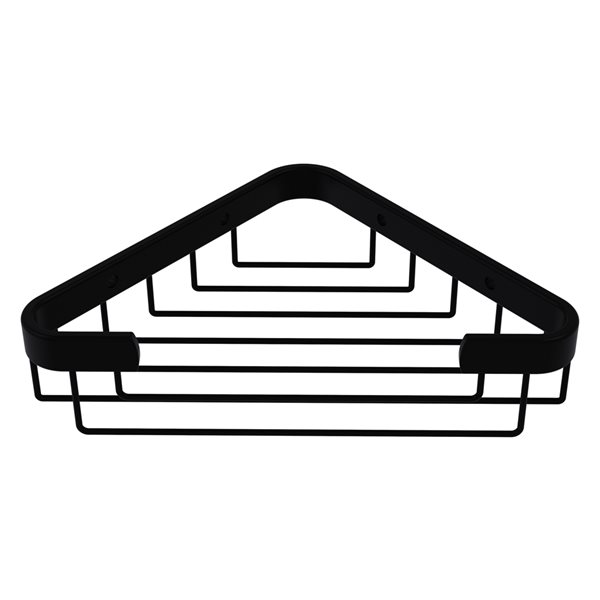 Allied Brass 3.15in Solid Brass Matte Black Hanging Shower Caddy BSK