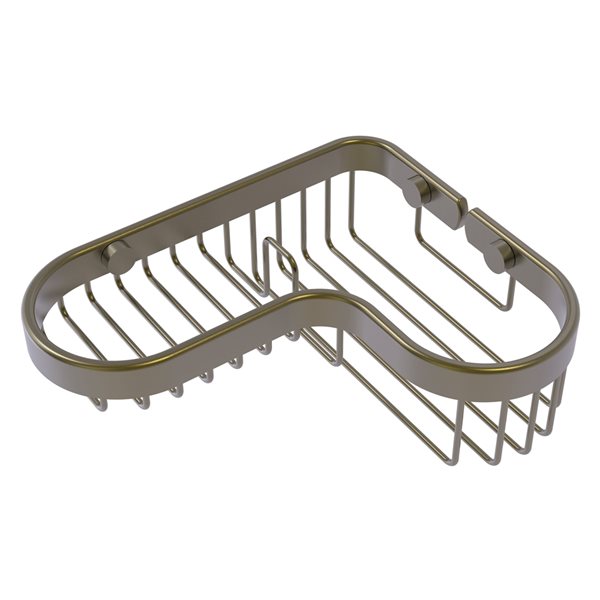 Allied Brass 2.69-in Solid Brass Antique Brass Hanging Shower Caddy