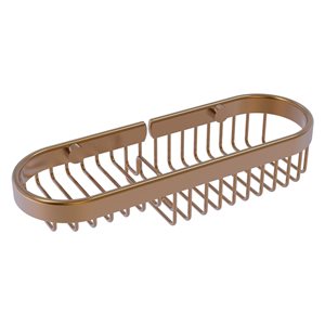Allied Brass 2.2-in Solid Brass Brushed Bronze Hanging Shower Caddy