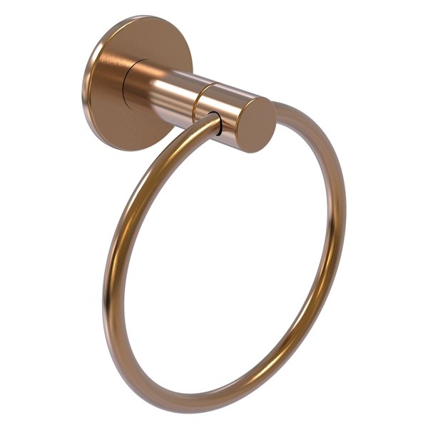Allied Brass Fresno Brushed Bronze Wall Mount Towel Ring