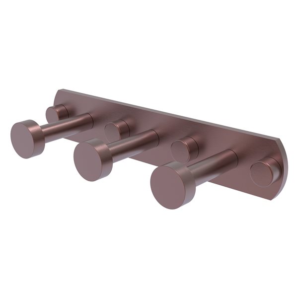 Allied Brass Fresno 3-Position Antique Copper Towel Hook