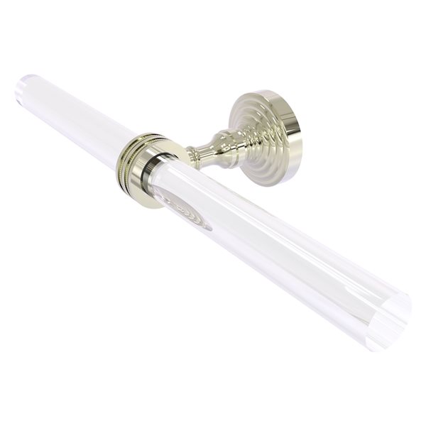 Allied Brass Pacific Grove 13-in Polished Nickel Wall Mount Double Towel Bar