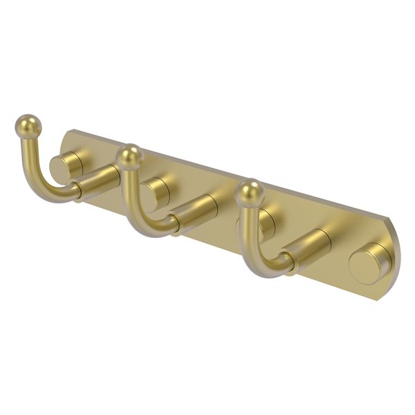 Allied Brass Skyline 3-Position Satin Brass Towel Hook
