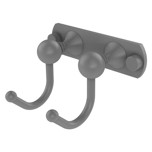 Allied Brass Shadwell 2-Position Matte Grey Towel Hook