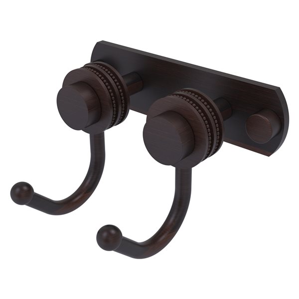 Allied Brass Mercury 2 Position Venetian Bronze Towel Hook With Dotted   330932122 MainImage 001 L 