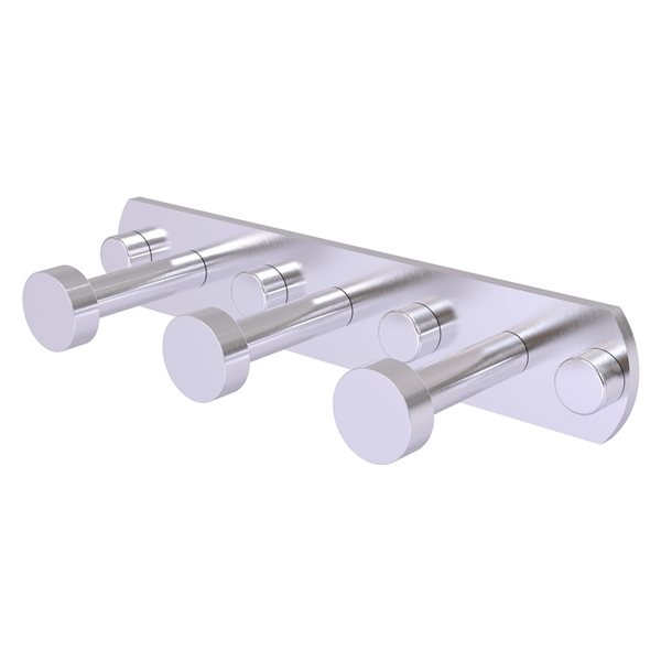 Allied Brass Fresno 3-Position Satin Chrome Towel Hook