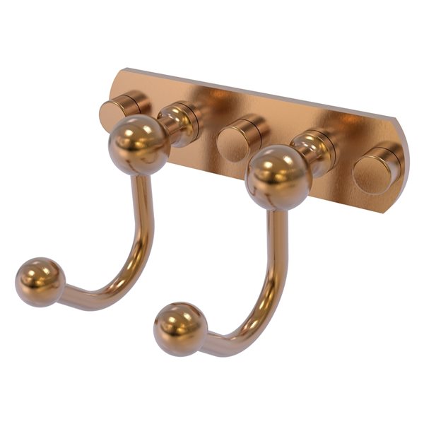 Allied Brass Prestige Skyline 2 Position Brushed Bronze Towel Hook   330932156 MainImage 001 L 