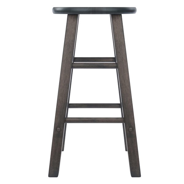 Winsome Wood Element Oyster Grey Counter Height (22-in to 26-in) Bar Stool - 2-Pack