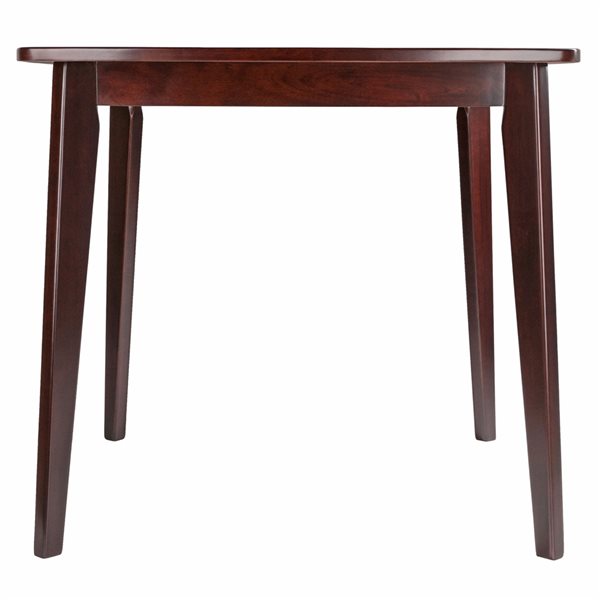 Winsome Wood Pauline Square Fixed Standard (30-in H) Wood Table and Base - Walnut