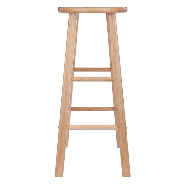 Tabouret de bar (27 po à 35 po) Element de Winsome de bois, naturel, lot de 2