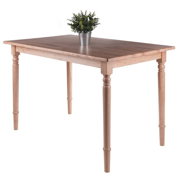 Winsome Wood Ravenna Rectangular Fixed Standard (30-in H) Wood Table and Base - Natural