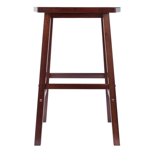 Winsome Wood Katashi Walnut Bar Height (27-in to 35-in) Bar Stool