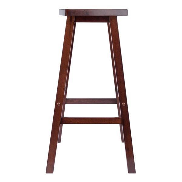 Winsome Wood Katashi Walnut Bar Height (27-in to 35-in) Bar Stool
