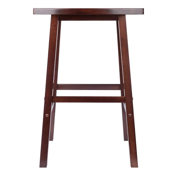 Winsome Wood Katashi Walnut Bar Height (27-in to 35-in) Bar Stool