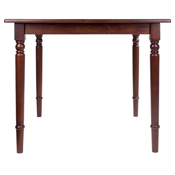 Winsome Wood Mornay Square Fixed Standard (30-in H) Wood Table and Base - Walnut