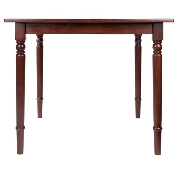 Winsome Wood Mornay Square Fixed Standard (30-in H) Wood Table and Base - Walnut