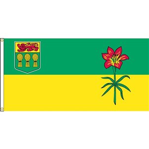 Drapeau de la Saskatchewan par Flags Unlimited, 4,5 pi x 2,25 pi