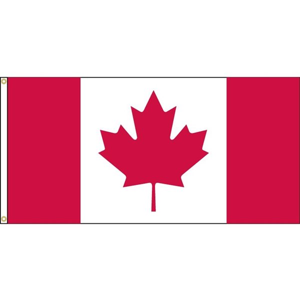 Drapeau canadien par Flags Unlimited, 6 pi x 3 pi