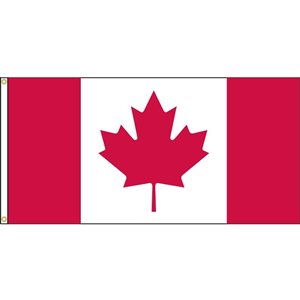 Drapeau canadien par Flags Unlimited, 6 pi x 3 pi