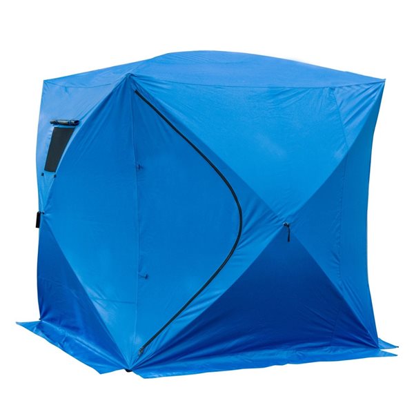 Outsunny 4-Person Portable Oxford Ice Fishing Tent AB1-001