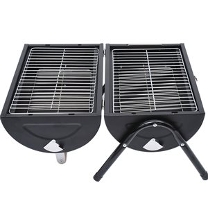 Outsunny 8 1/2-in Black Folding Tabletop Charcoal Grill with Lock
