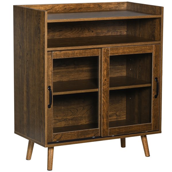 HOMCOM Dark Brown Composite Sideboard