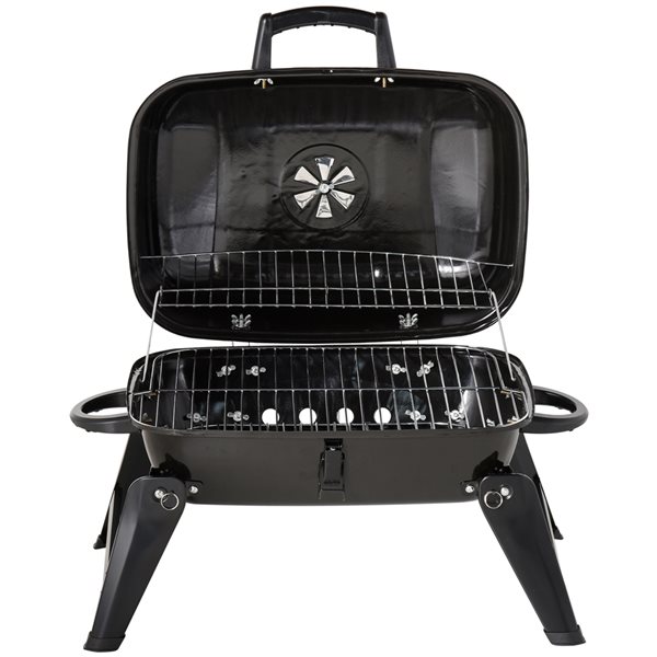 Outsunny 23.25'' W Kettle Charcoal Grill & Reviews