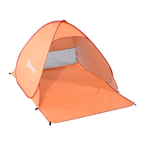 Outsunny Orange Polyester Pop-Up Tent