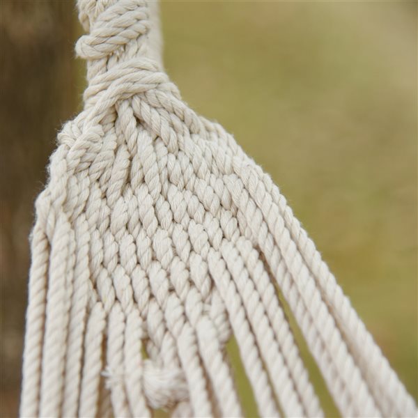 Outsunny 114-in x 59-in Multicoloured Polyester Hammock with Transport Bag