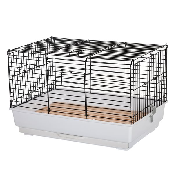 Pawhut 2.02-ft x 1.31-ft x 1.31-ft Black Metal Small Pet Crate