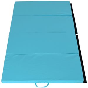 Soozier 94.5-in W x 45.25-in L Blue Foam Yoga Mat with Carrying Handle