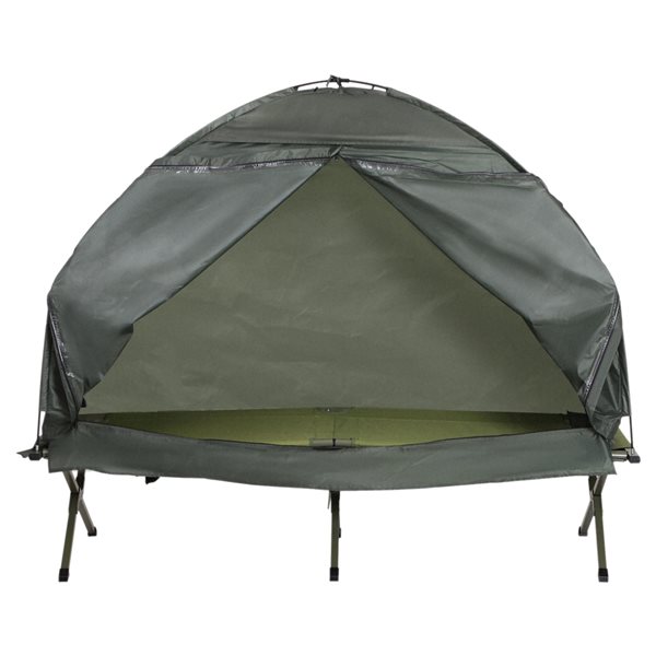 Covered cot outlet tent