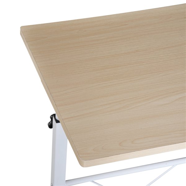 Table pour canapé par HomCom rectangulaire en bois naturel