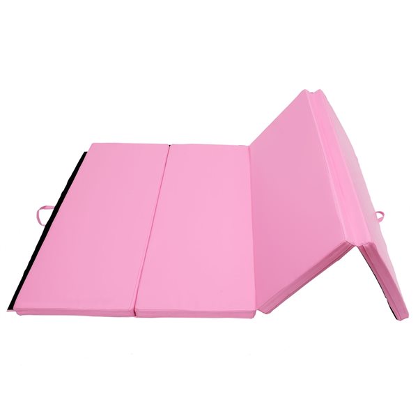Soozier 70.75-in W x 45.25-in L Pink Foam Yoga Mat with Carrying
