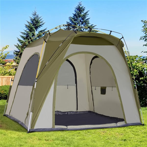 Outsunny 5-Person Polyester Pop-Up Tent