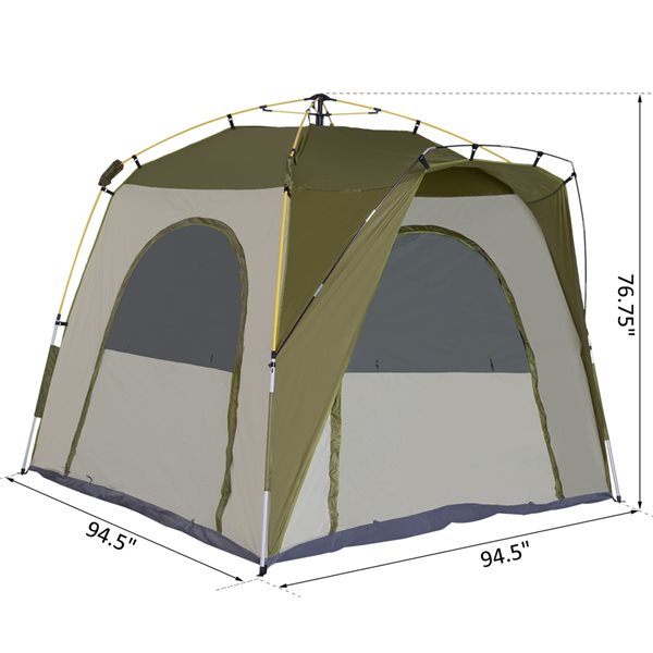 Outsunny 5-Person Polyester Pop-Up Tent