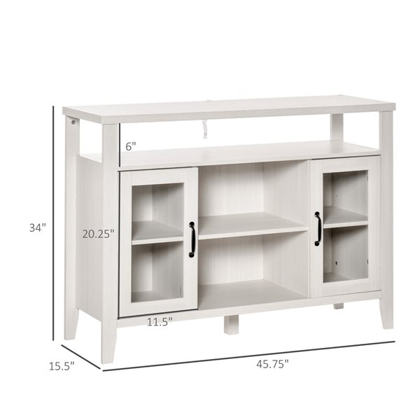 Buffet HomCom en composite blanc